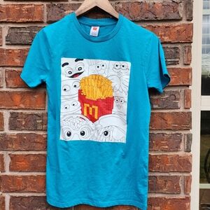 McDonald's Shirt Mens 2024 Size Small Collection Employee Limited Edition Blue